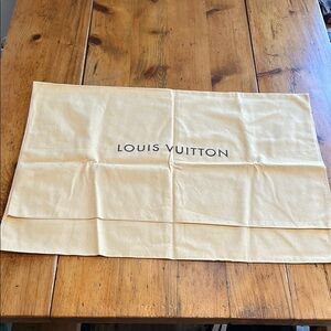 Louis Vuitton Dust Bag in Cream W30" x H21"